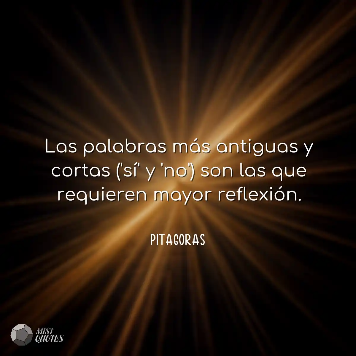 Las palabras más antiguas y cortas ('sí' y 'no') s