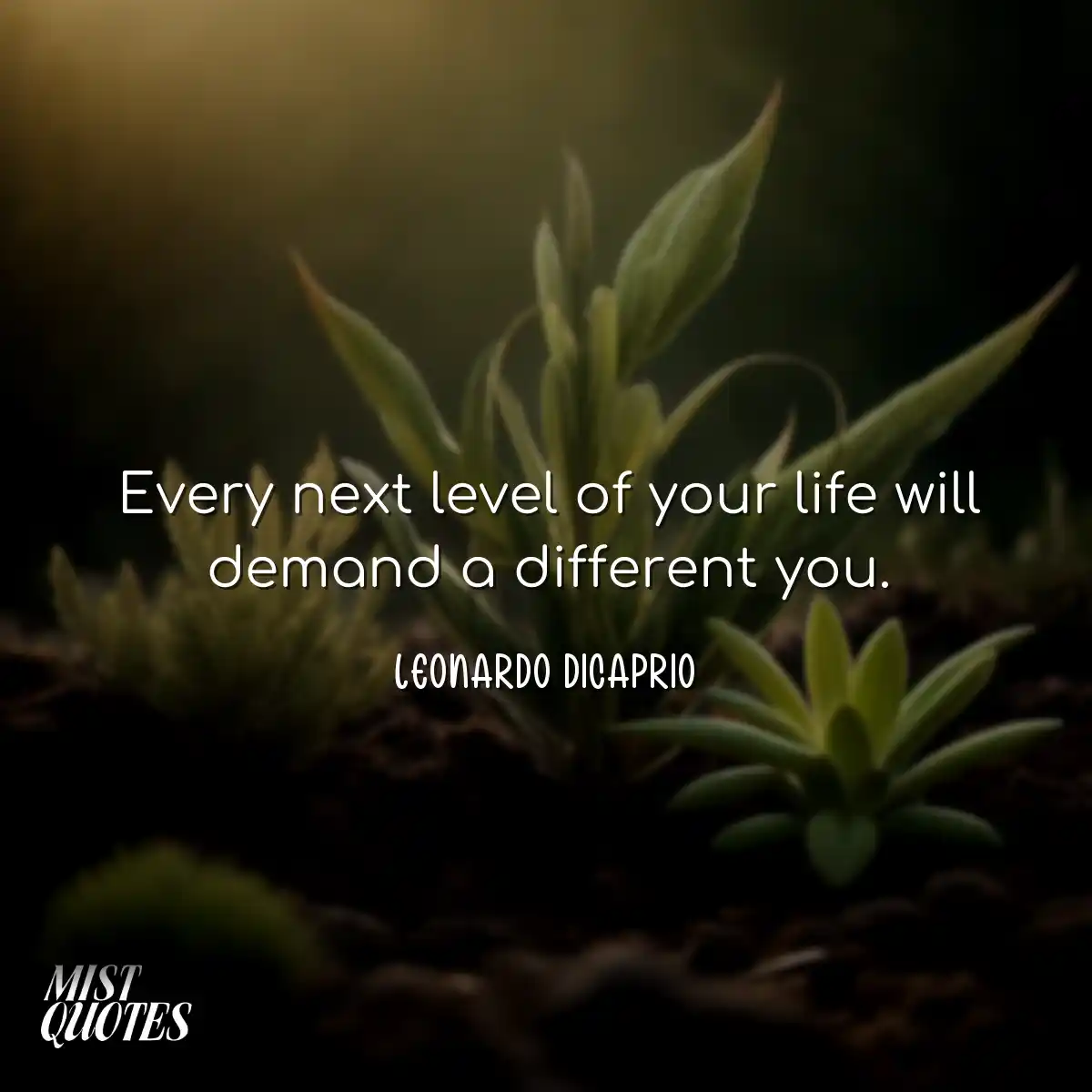 Every next level of your life will demand a differ