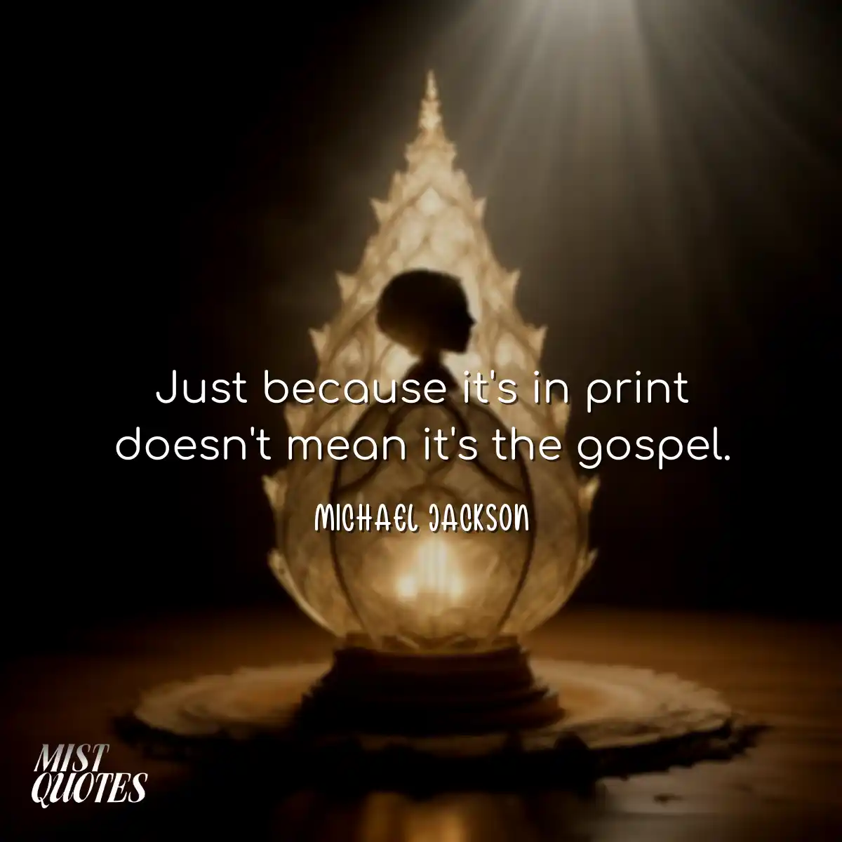 Just because it's in print doesn't mean it's the g