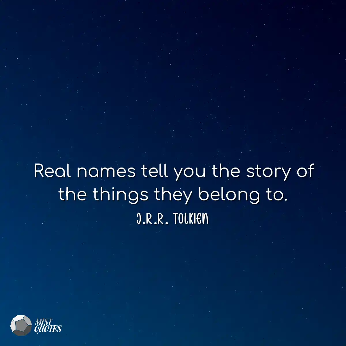 Real names tell you the story of the thi