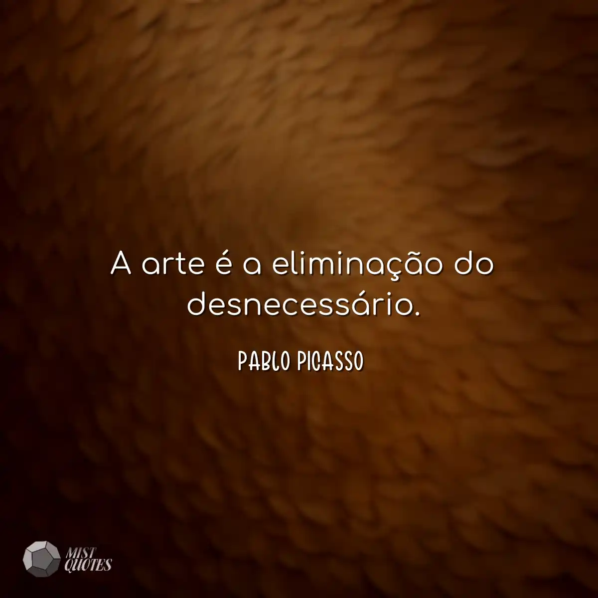 A arte é a eliminação do desnecessár