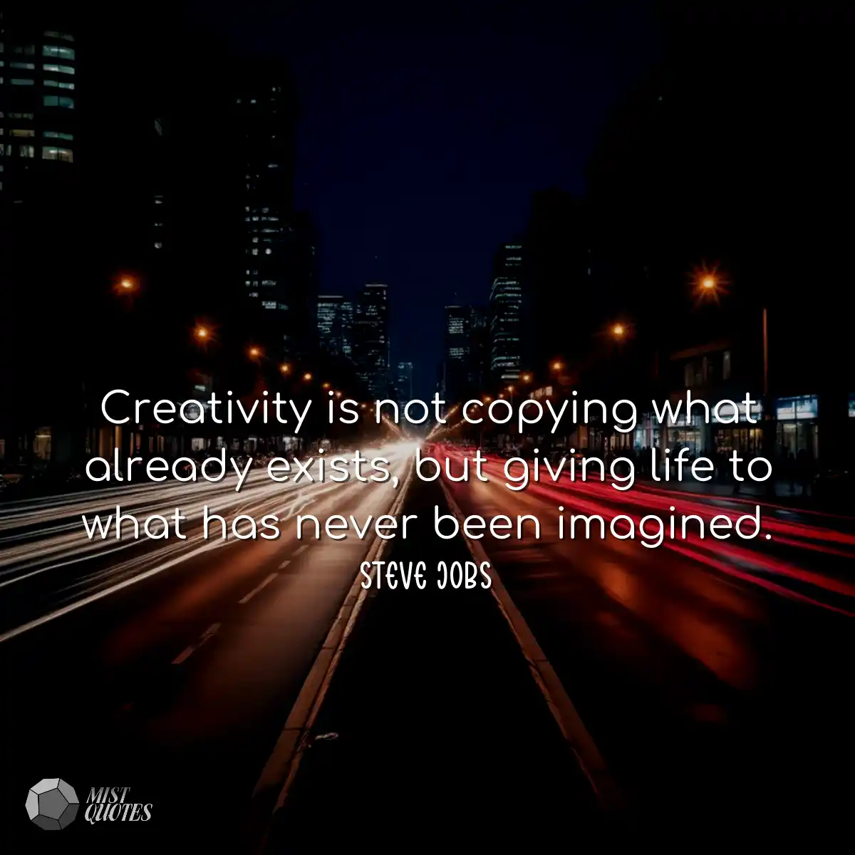 Creativity is not copying what already e