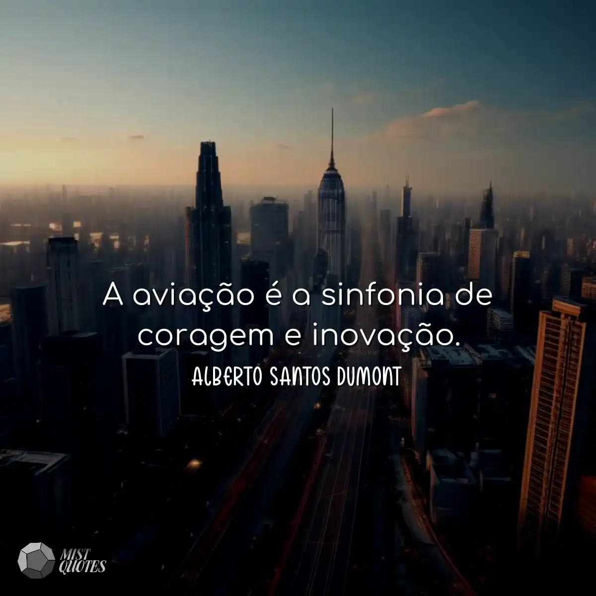 A aviação é a sinfonia de coragem e inovação.