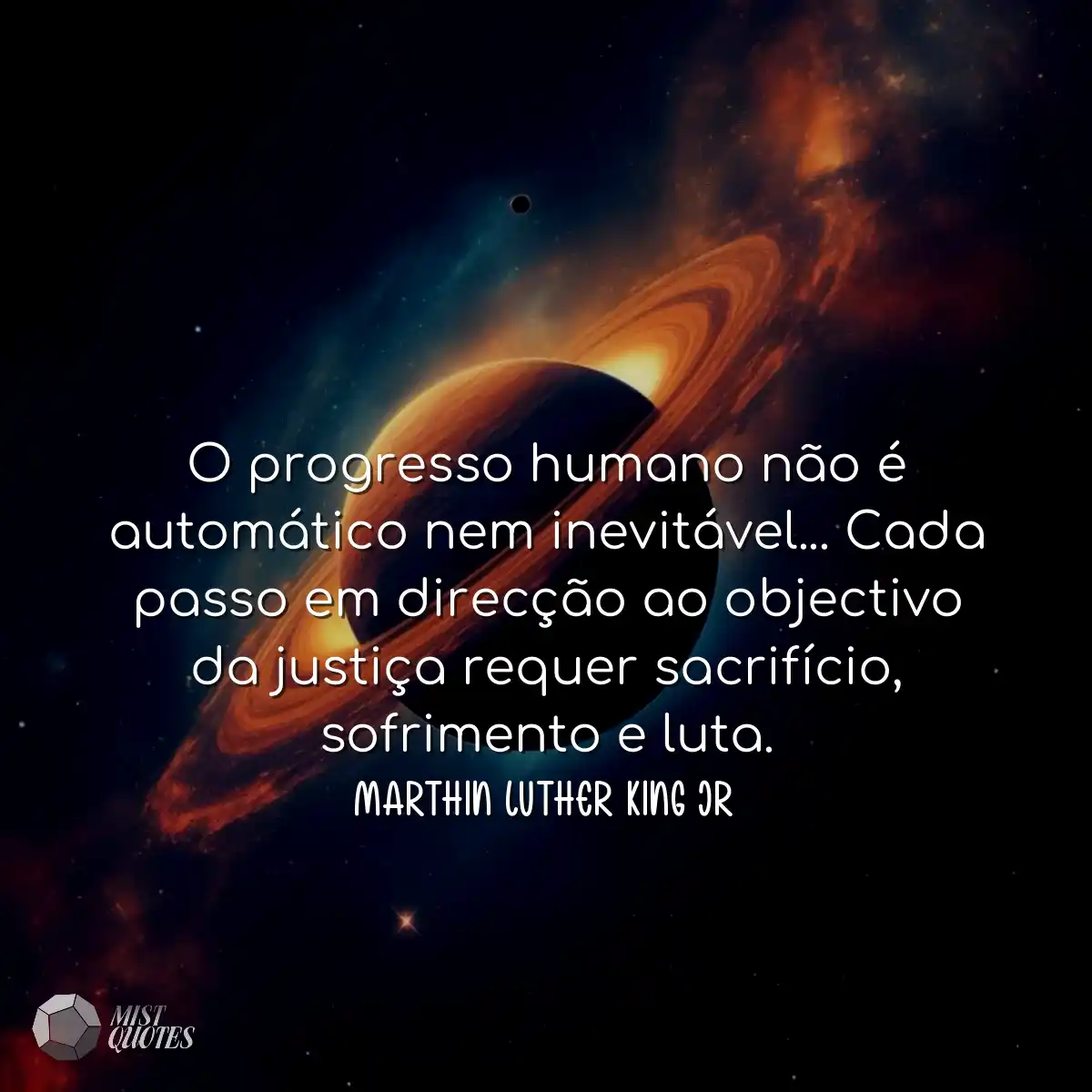 O progresso humano não é automático n
