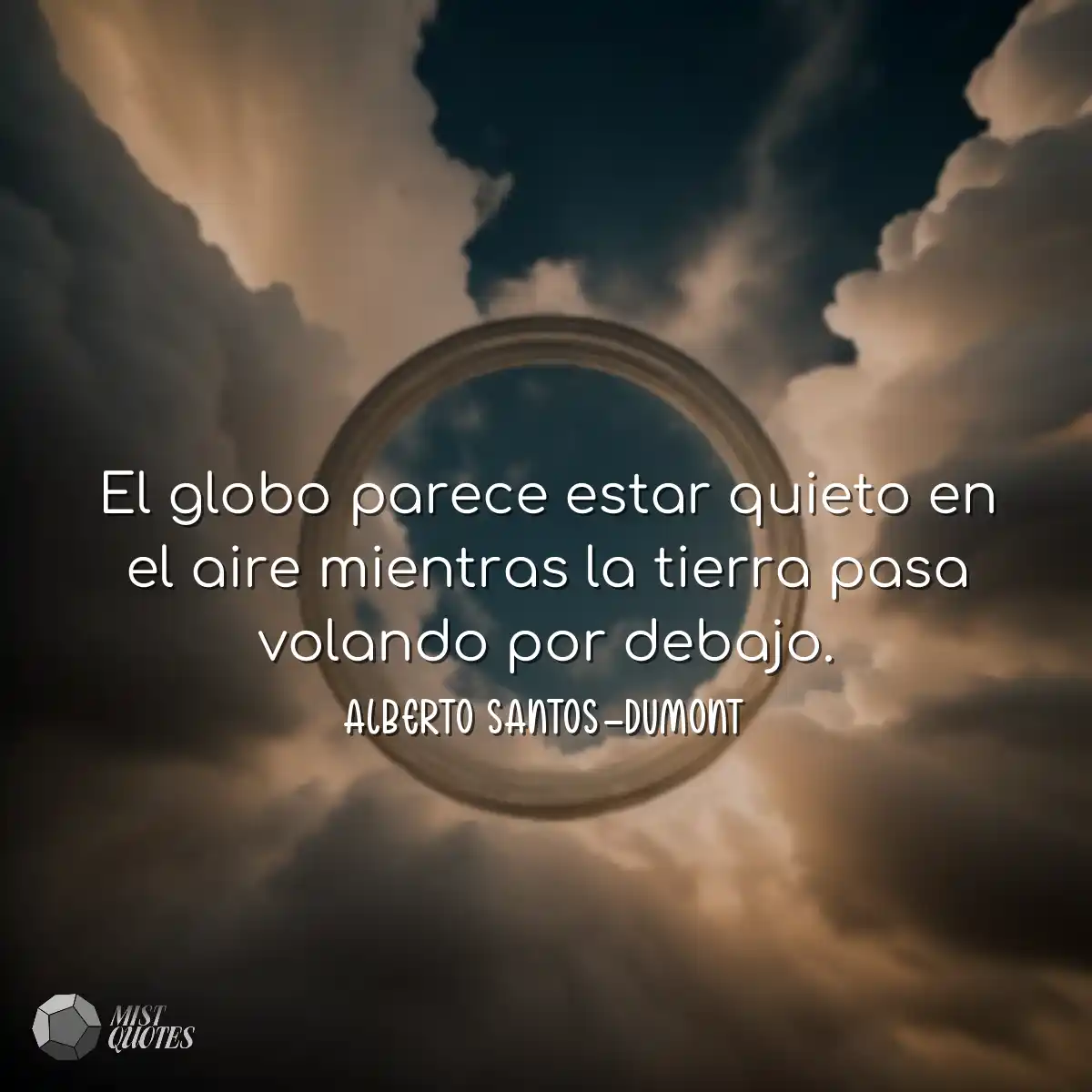 El globo parece estar quieto en el aire mientras l