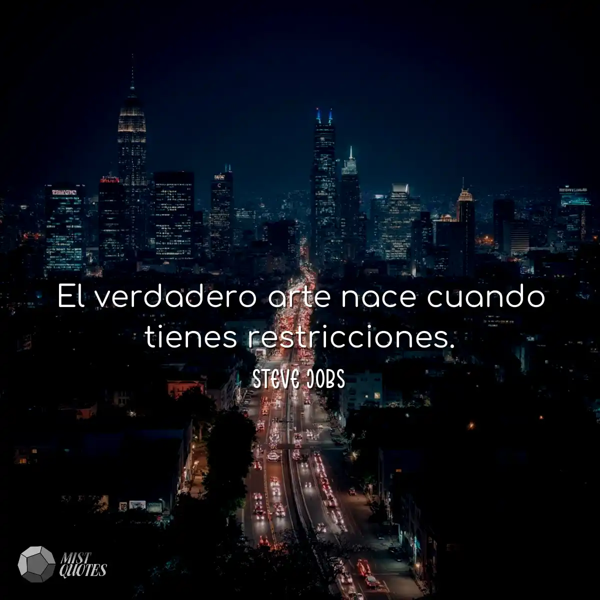 El verdadero arte nace cuando tienes res