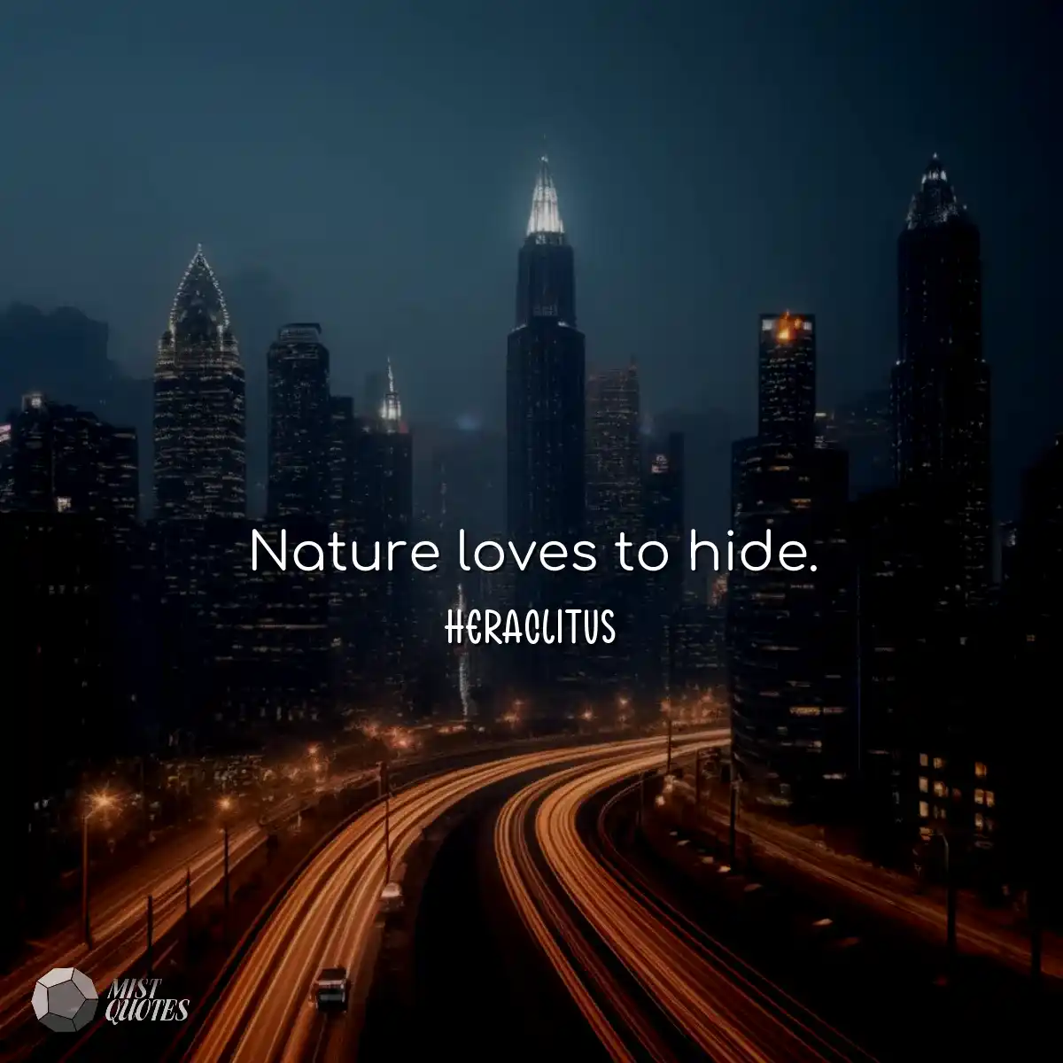 La nature aime se cacher.