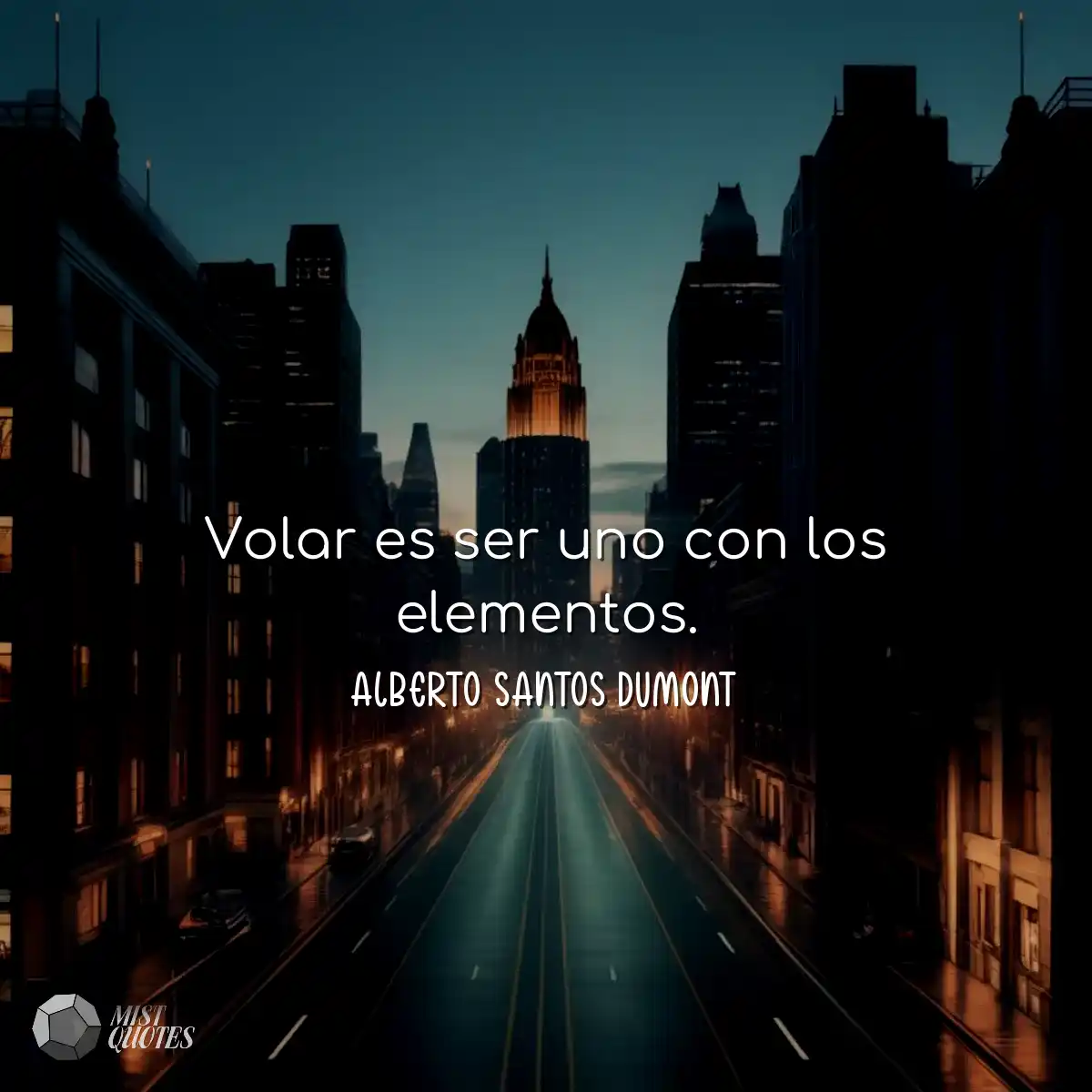 Volar es ser uno con los elementos.