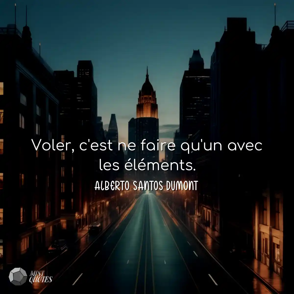 Voler, c'est ne faire qu'un avec les éléments.