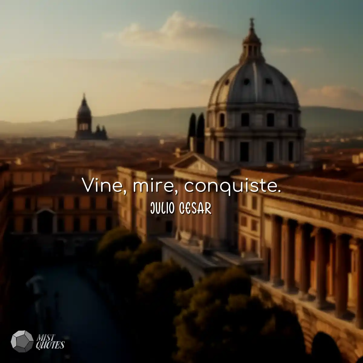Vine, mire, conquiste.