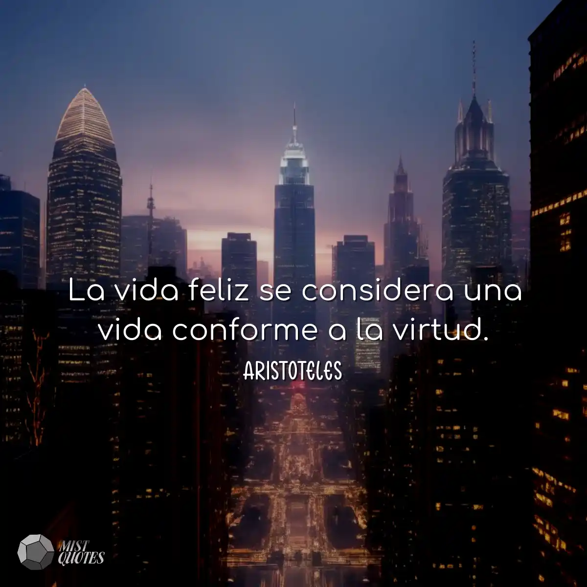 La vida feliz se considera una vida conf
