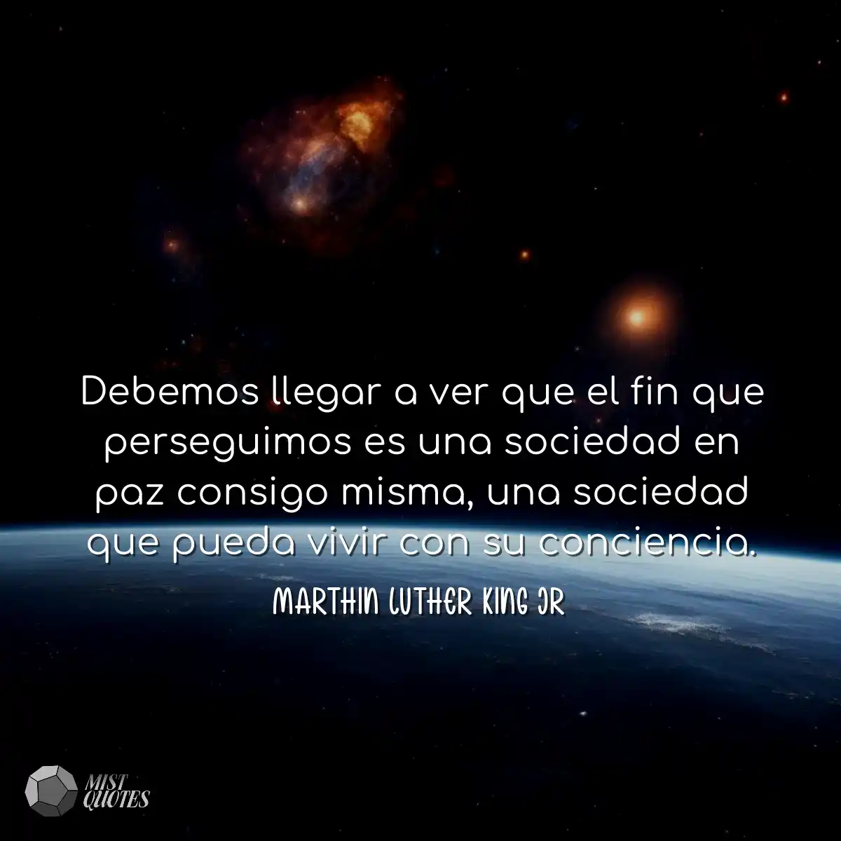 Debemos llegar a ver que el fin que perseguimos es