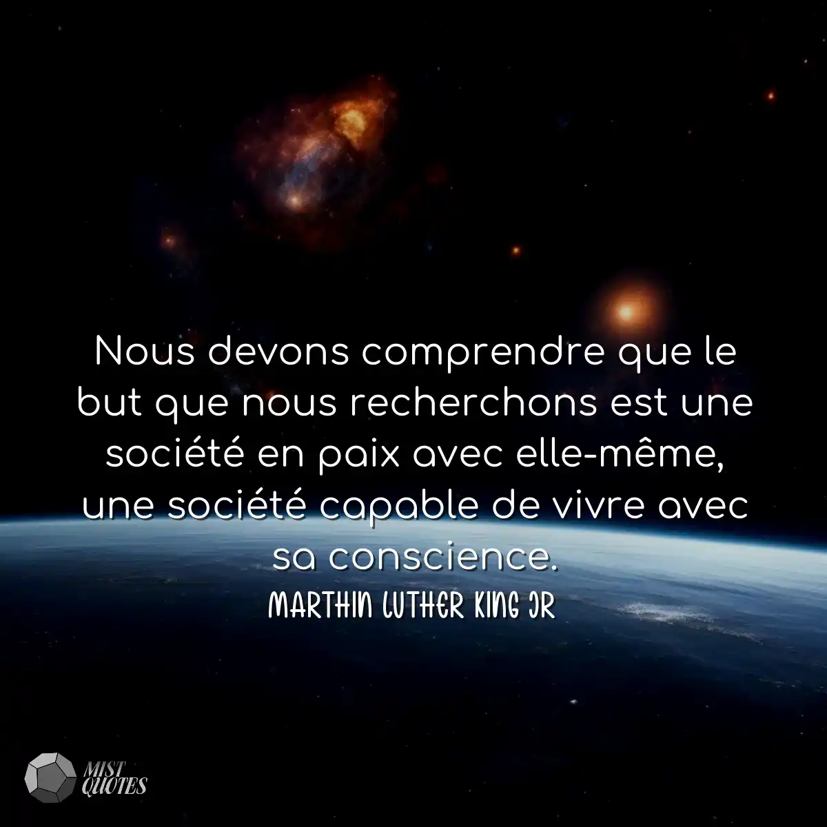Nous devons comprendre que le but que nous recherc