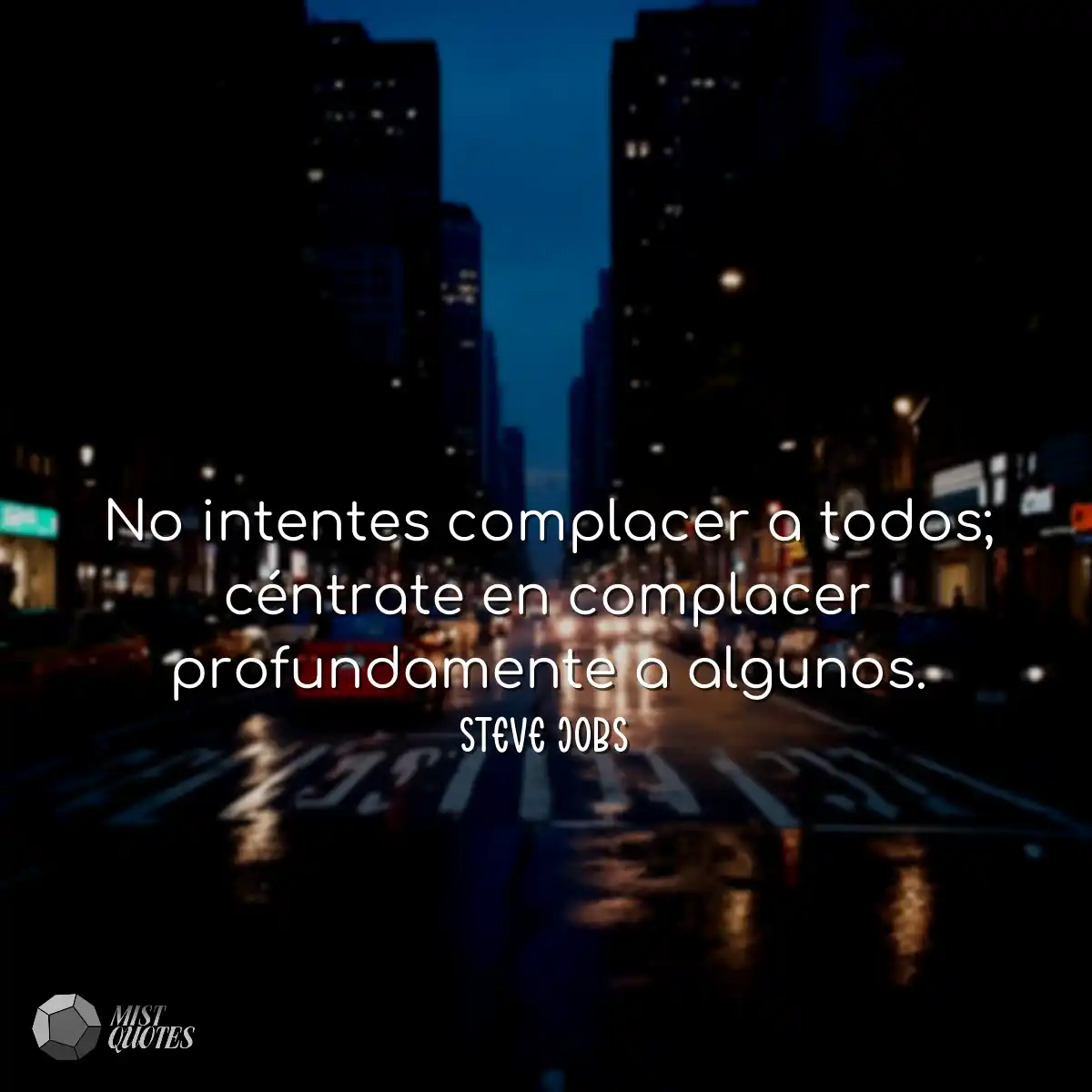 No intentes complacer a todos; céntrate