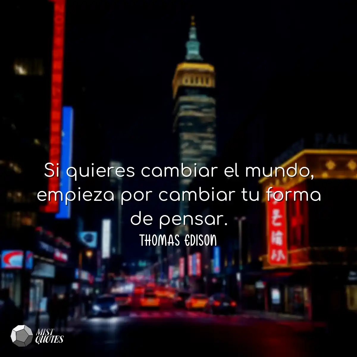 Si quieres cambiar el mundo, empieza por