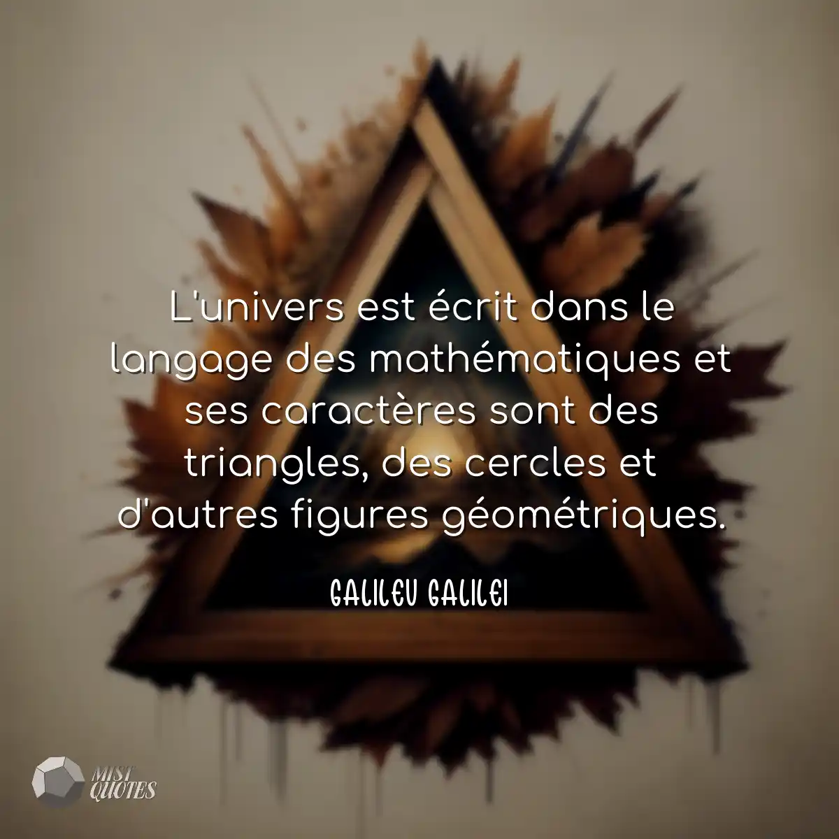 L'univers est écrit dans le langage des mathématiq