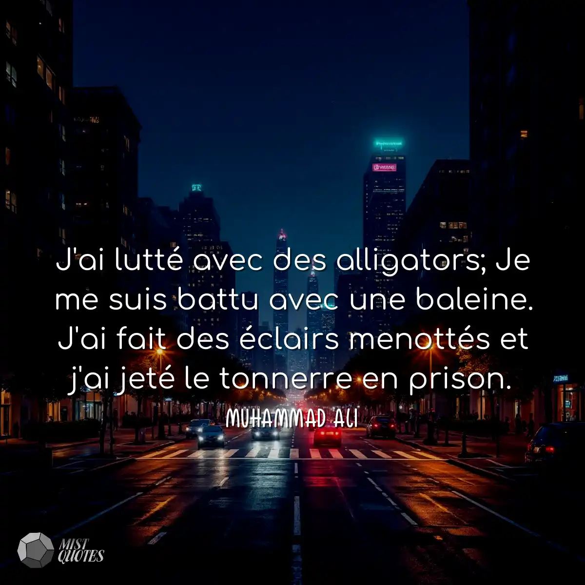 J'ai lutté avec des alligators; Je me suis battu a