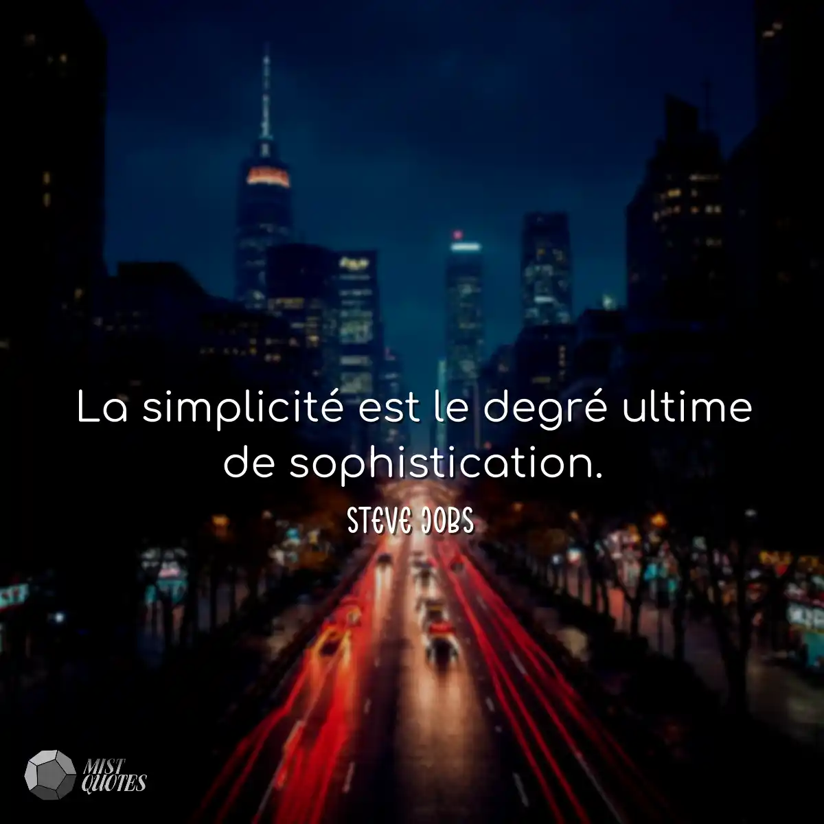 La simplicité est le degré ultime de s