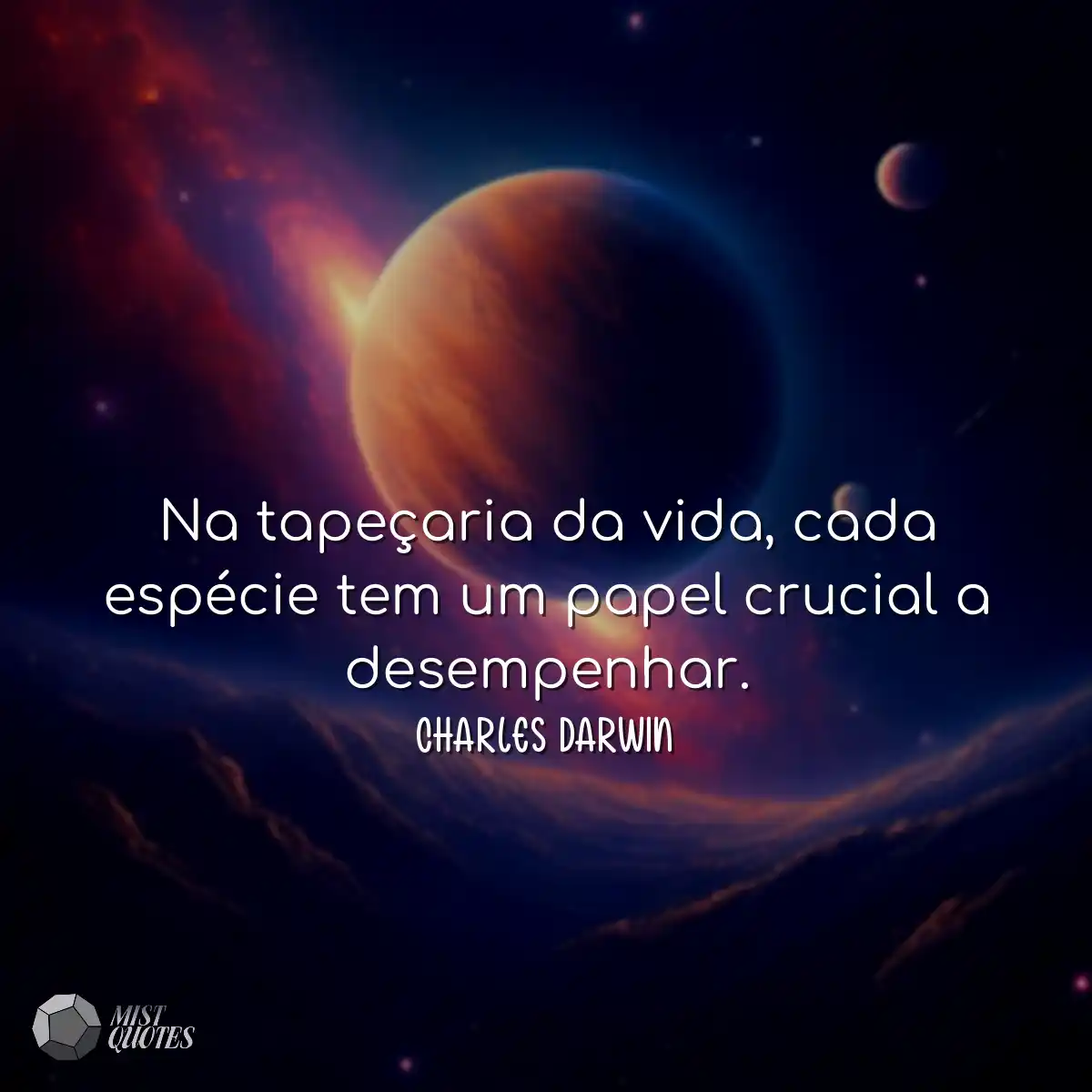 Na tapeçaria da vida, cada espécie tem um papel cr