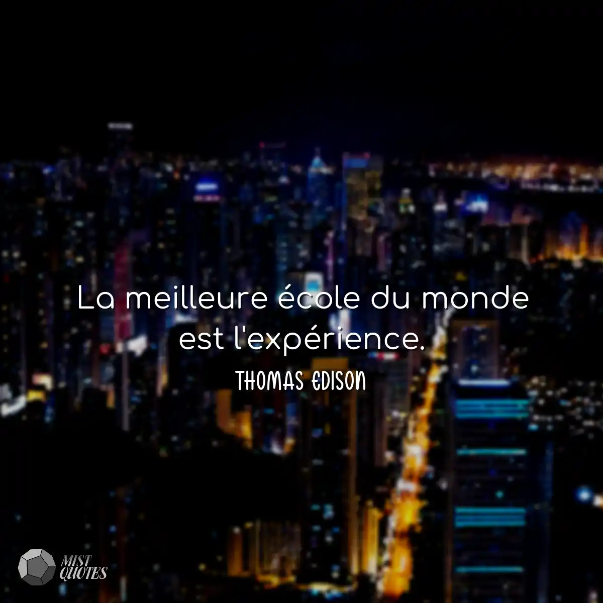 La meilleure école du monde est l'expé