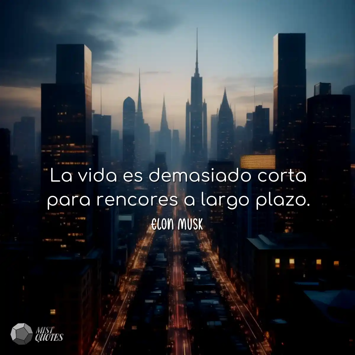 La vida es demasiado corta para rencores a largo p