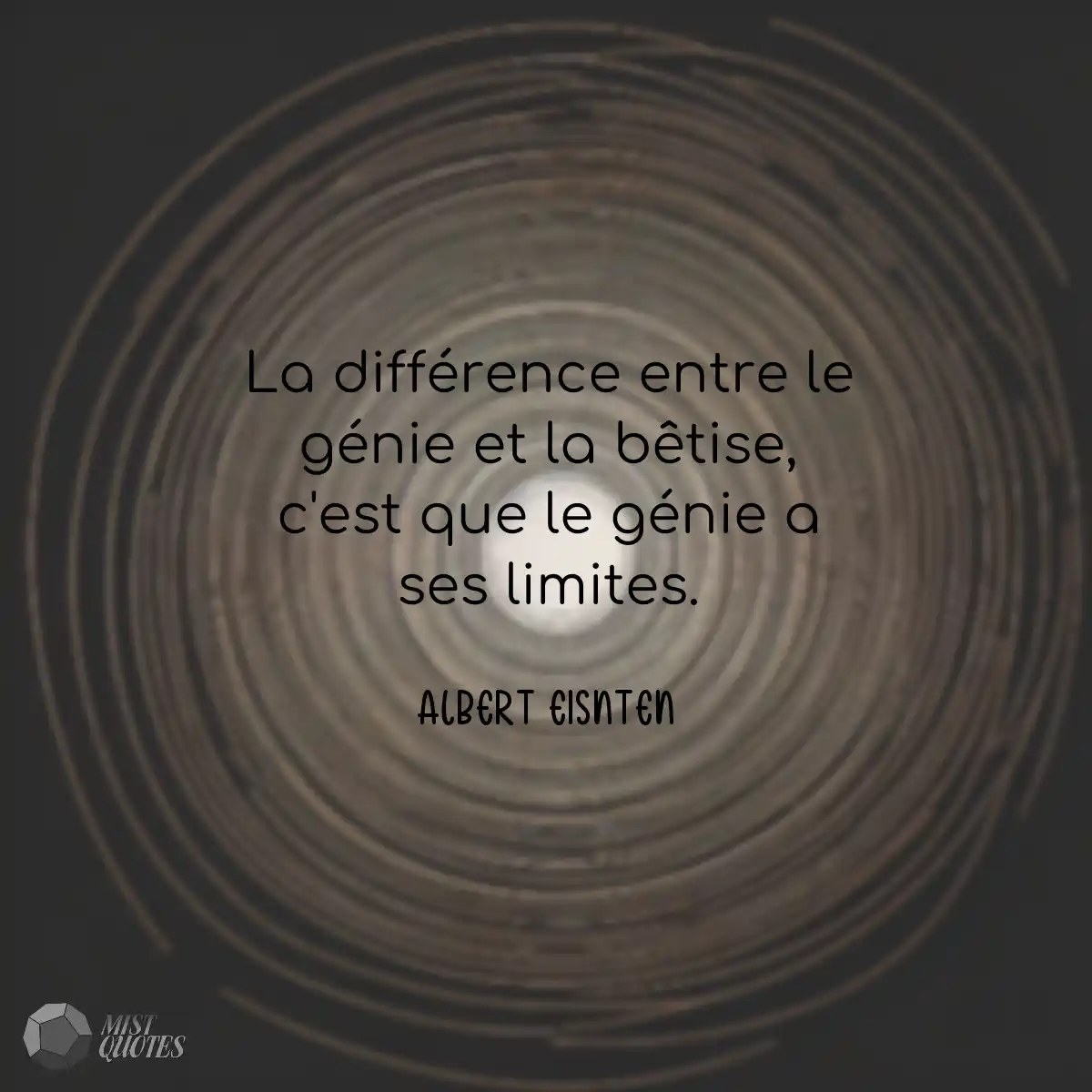 La différence entre le génie et la bê