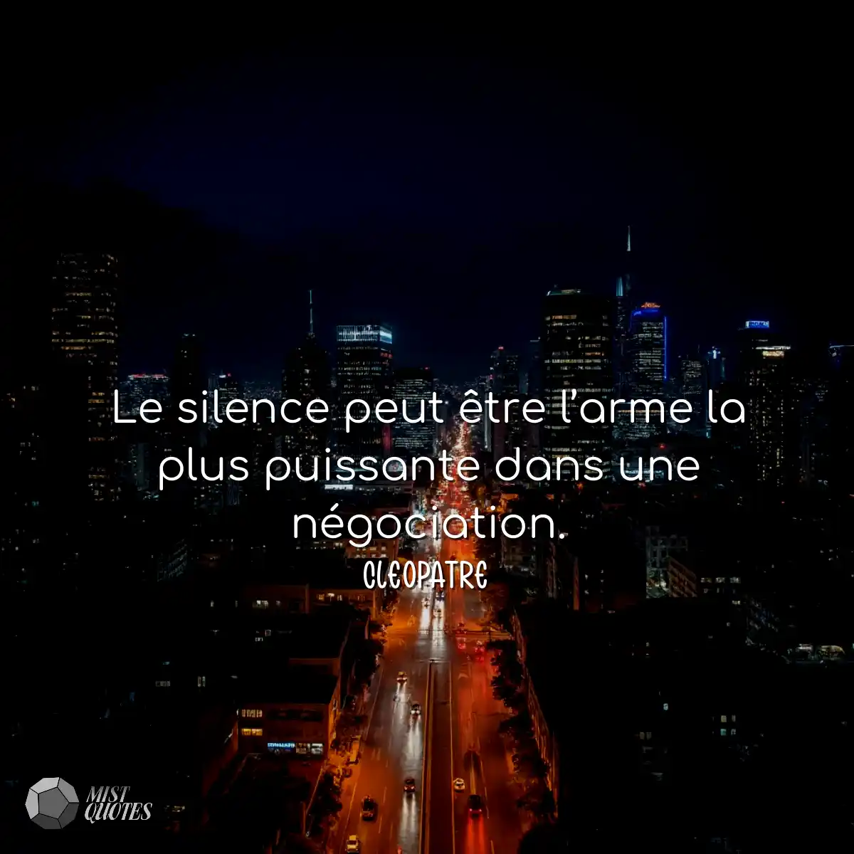Le silence peut être l’arme la plus puissante dans