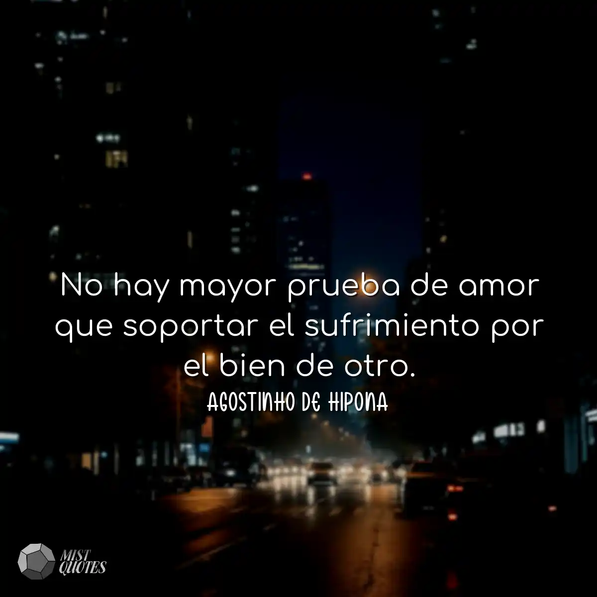 No hay mayor prueba de amor que soportar