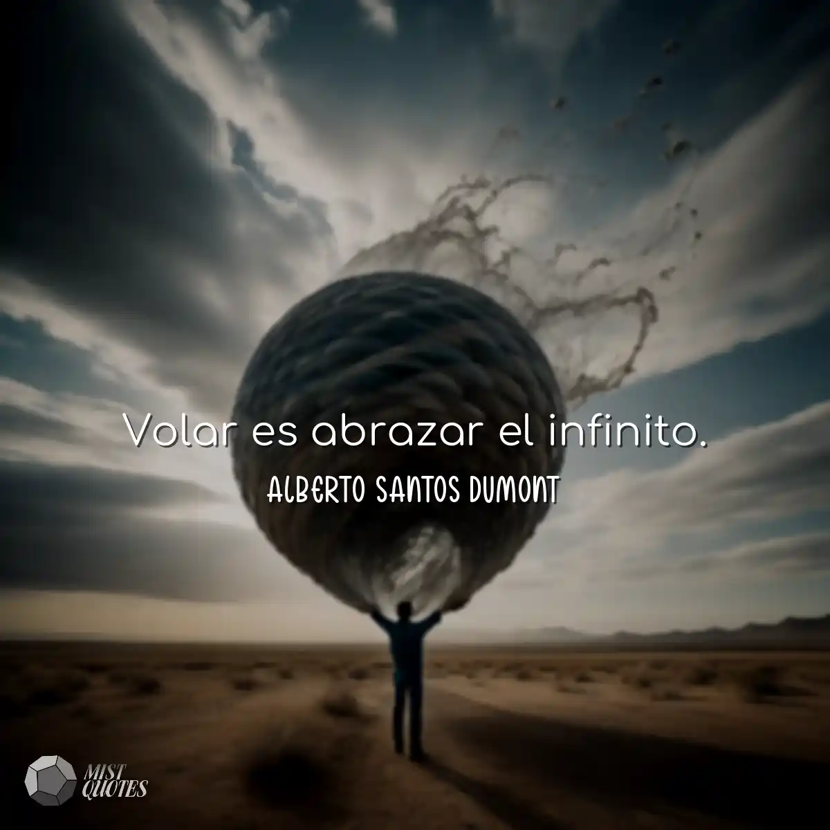 Volar es abrazar el infinito.