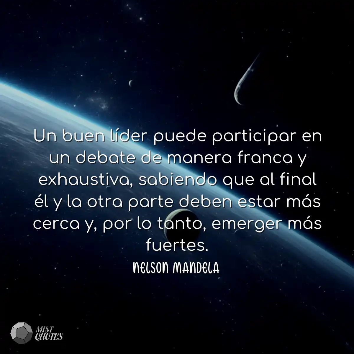 Un buen líder puede participar en un debate de man