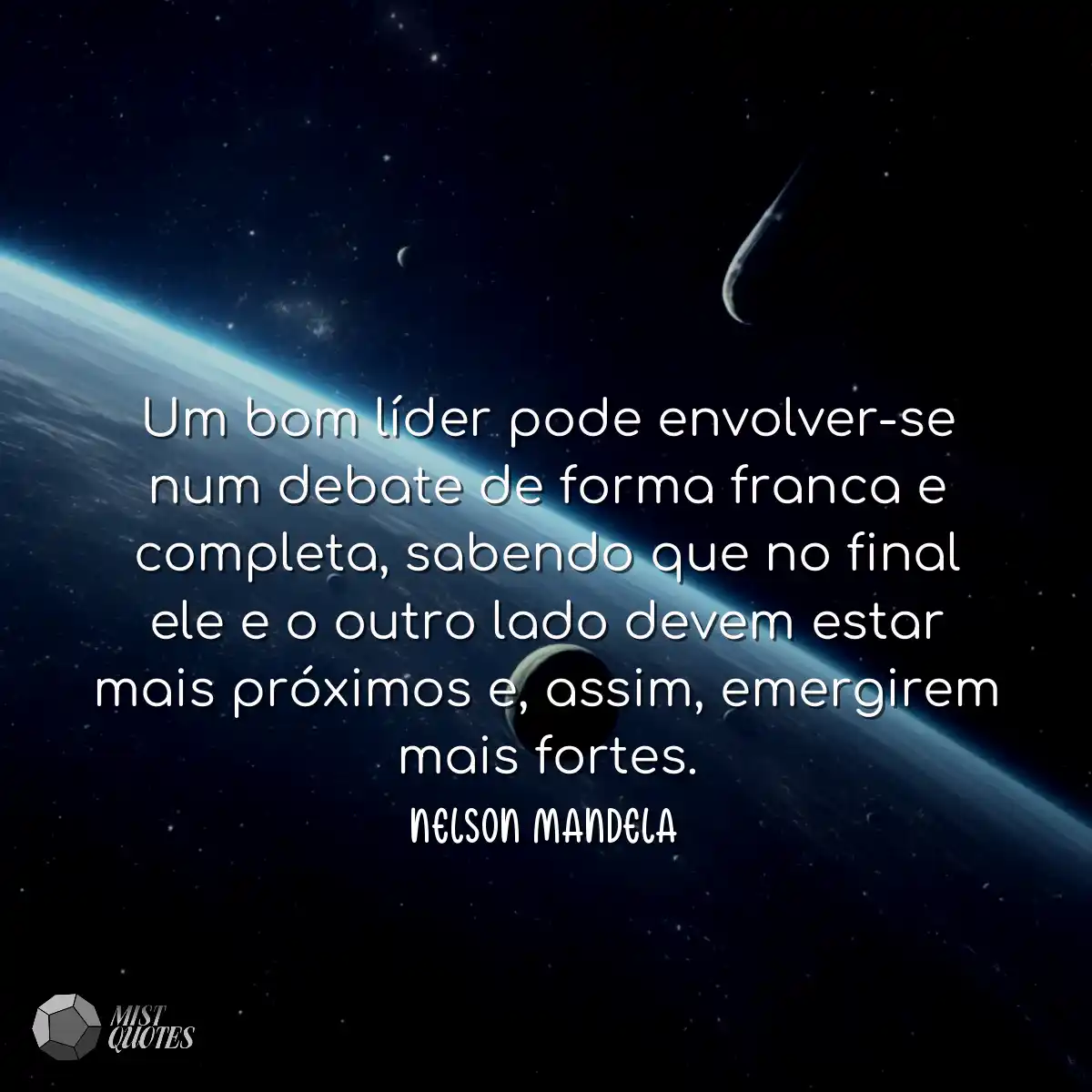 Um bom líder pode envolver-se num debate de forma 
