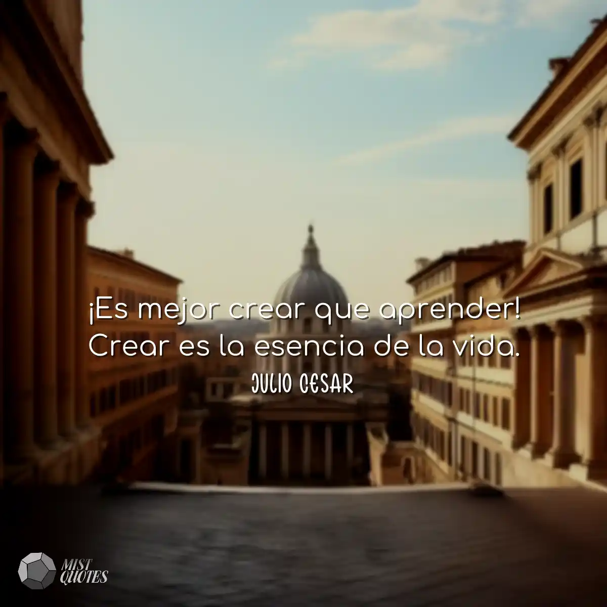 ¡Es mejor crear que aprender! Crear es la esencia 