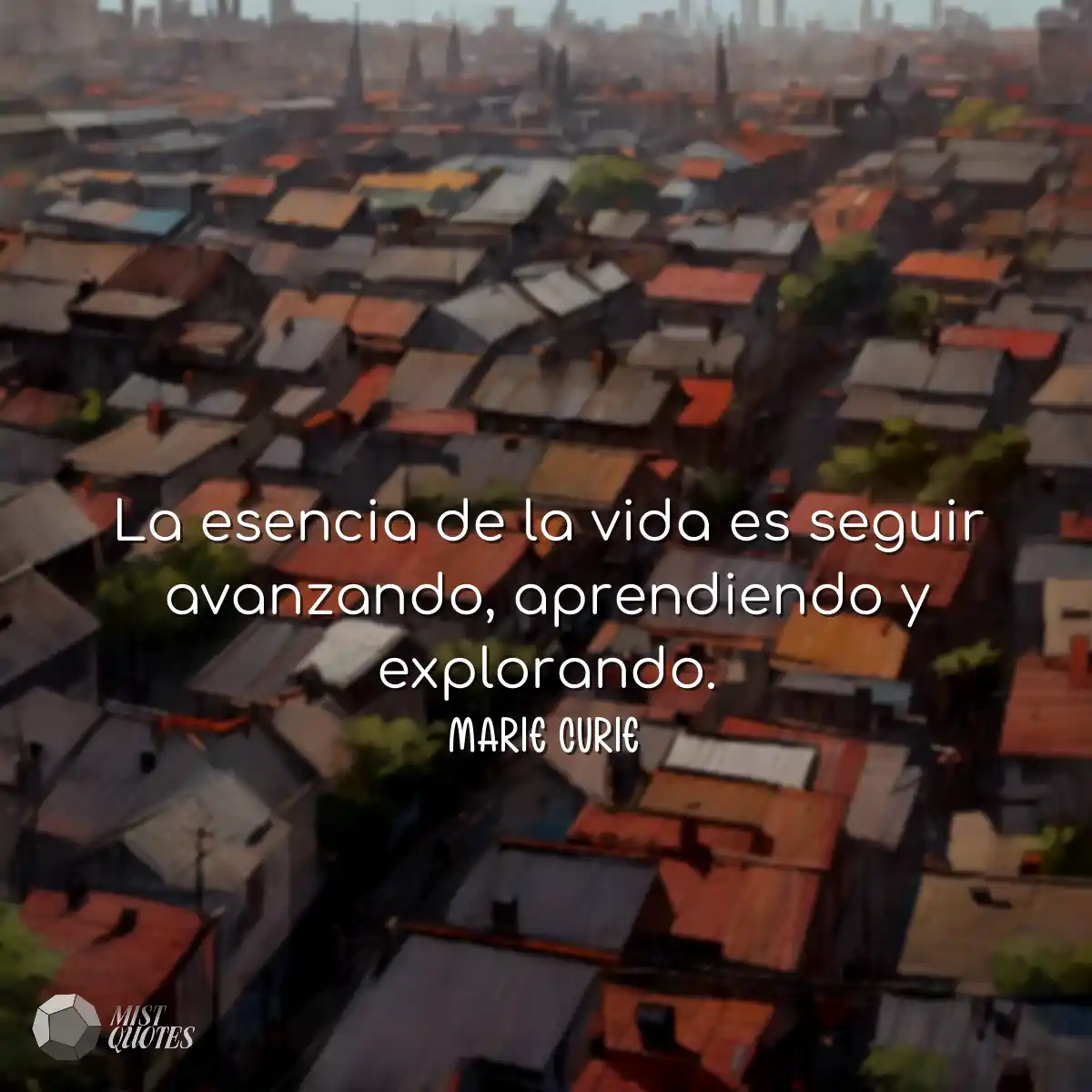La esencia de la vida es seguir avanzand