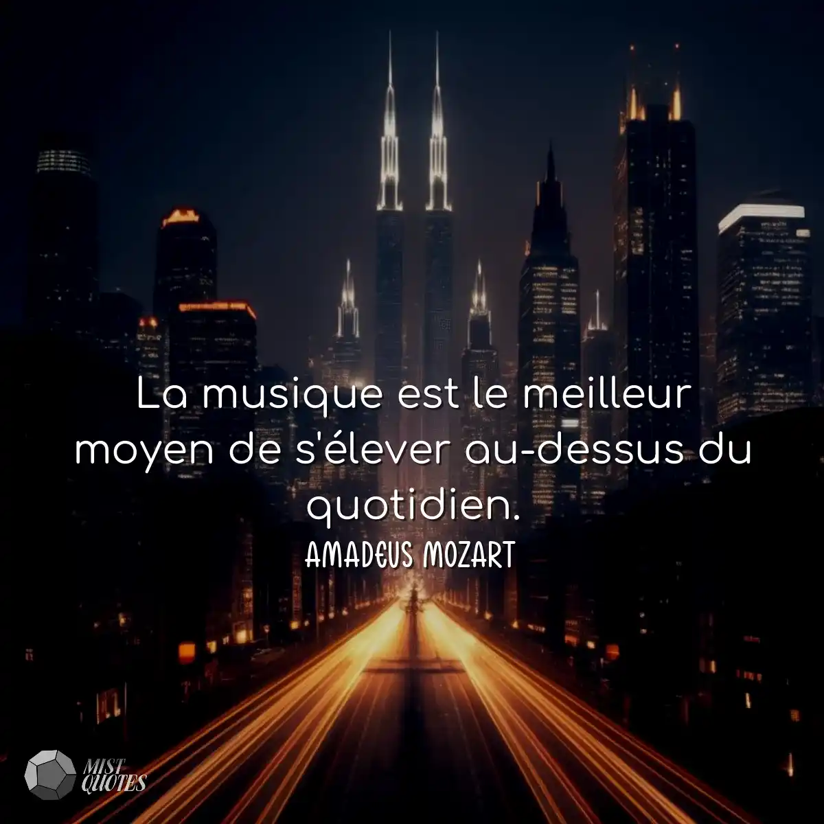 La musique est le meilleur moyen de s'é