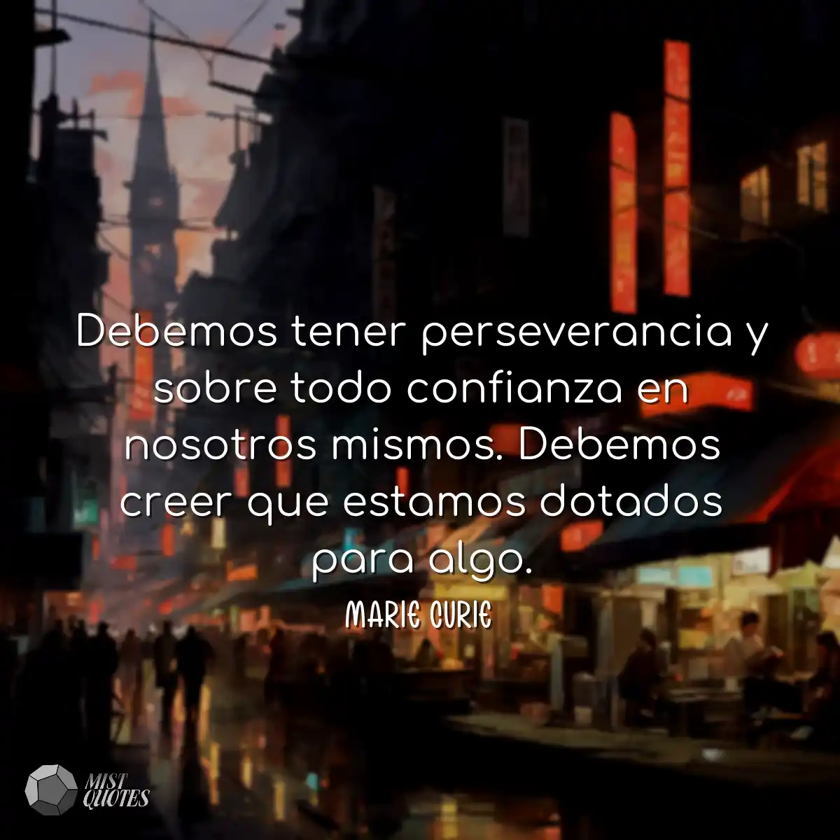 Debemos tener perseverancia y sobre todo