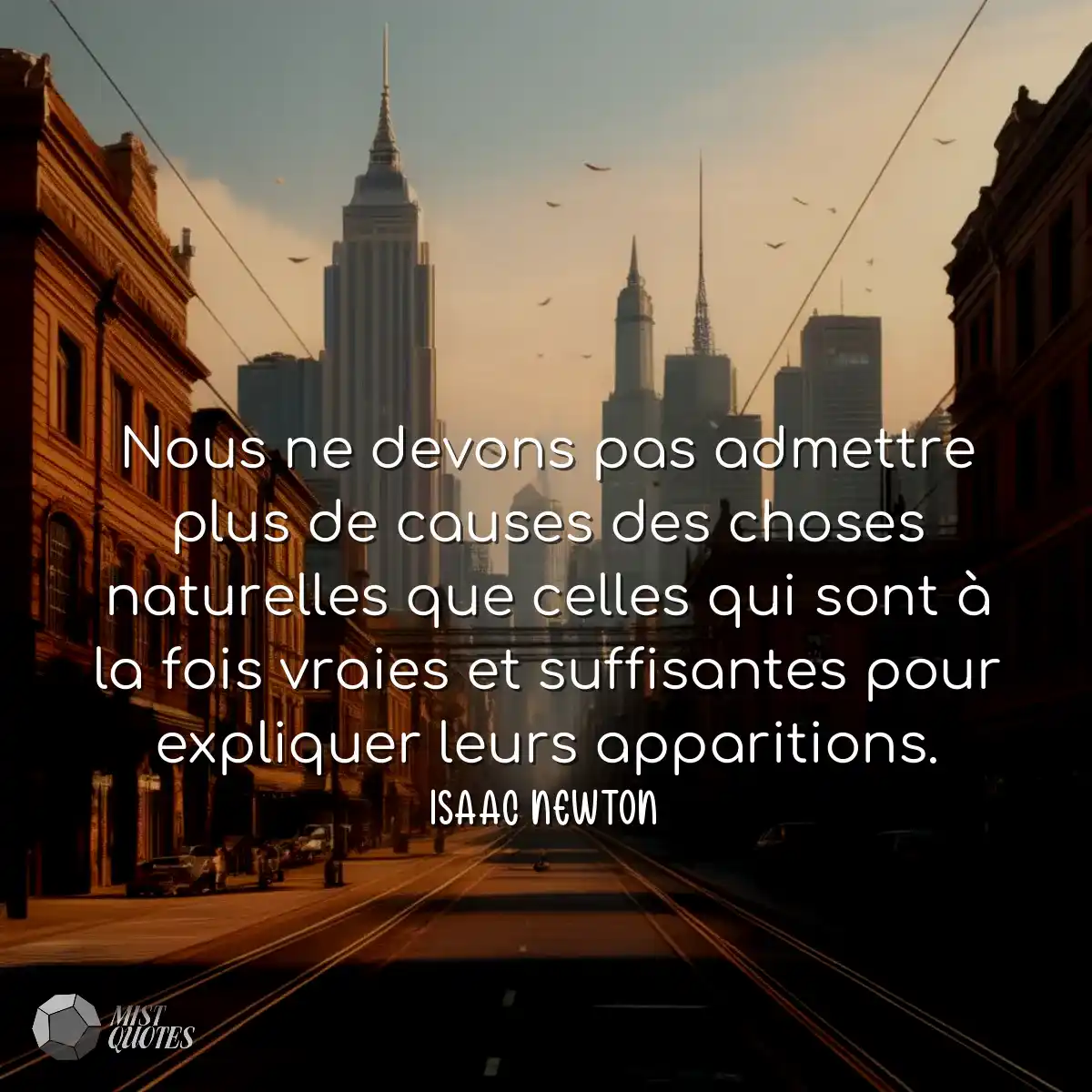 Nous ne devons pas admettre plus de causes des cho
