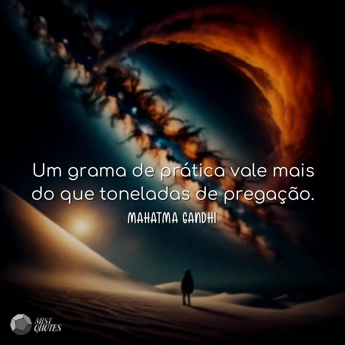 Um grama de prática vale mais do que toneladas de 