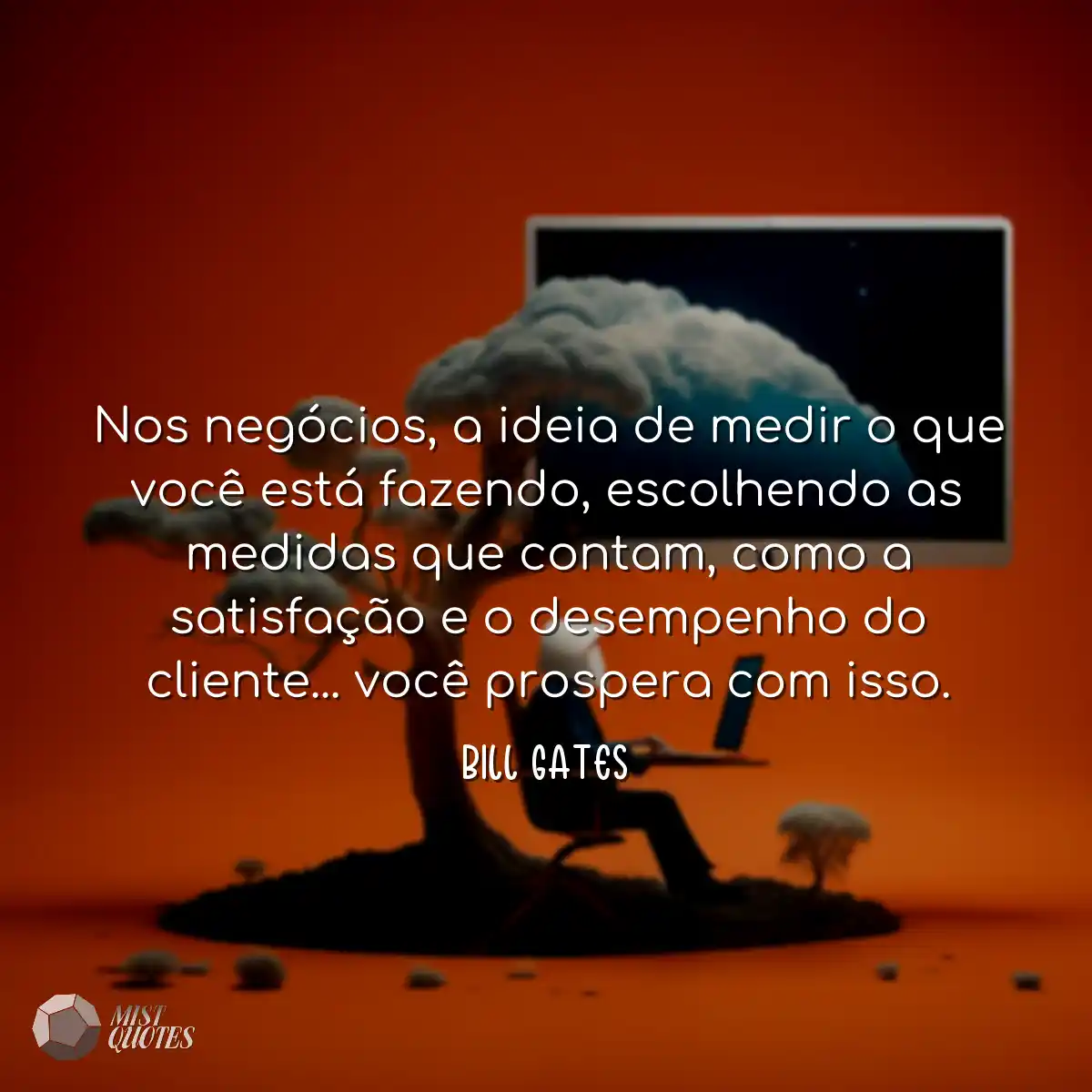 Nos negócios, a ideia de medir o que vo
