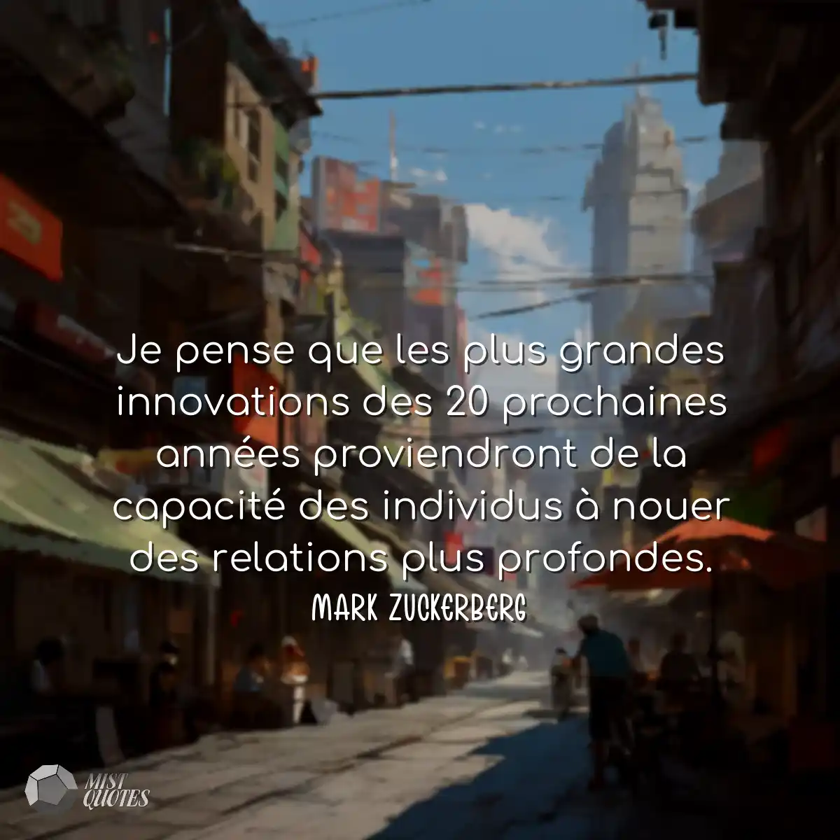 Je pense que les plus grandes innovations des 20 p