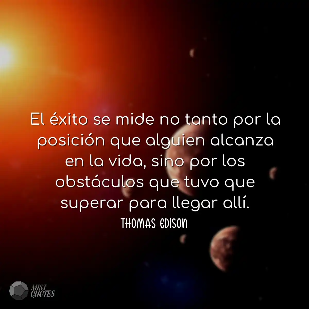 El éxito se mide no tanto por la posici