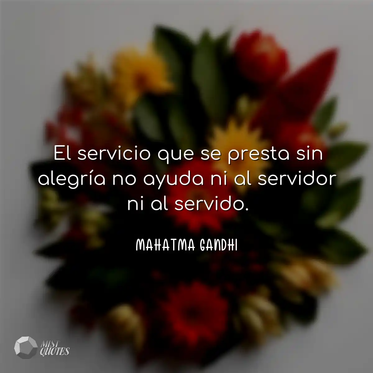 El servicio que se presta sin alegría n