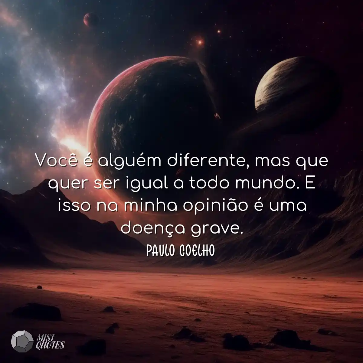 Você é alguém diferente, mas que quer ser igual a 