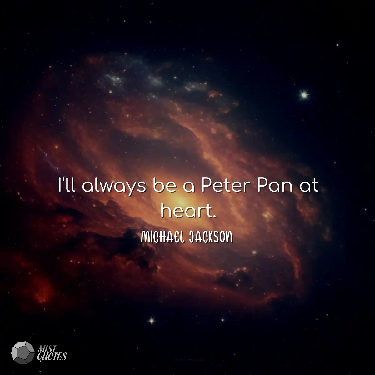 Serei sempre um Peter Pan de coração.