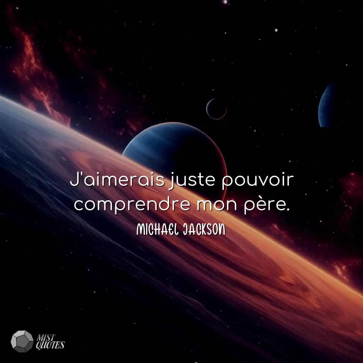 J'aimerais juste pouvoir comprendre mon 