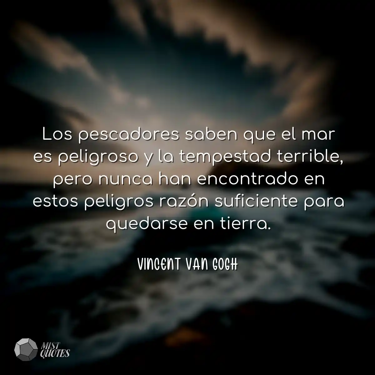 Los pescadores saben que el mar es pelig