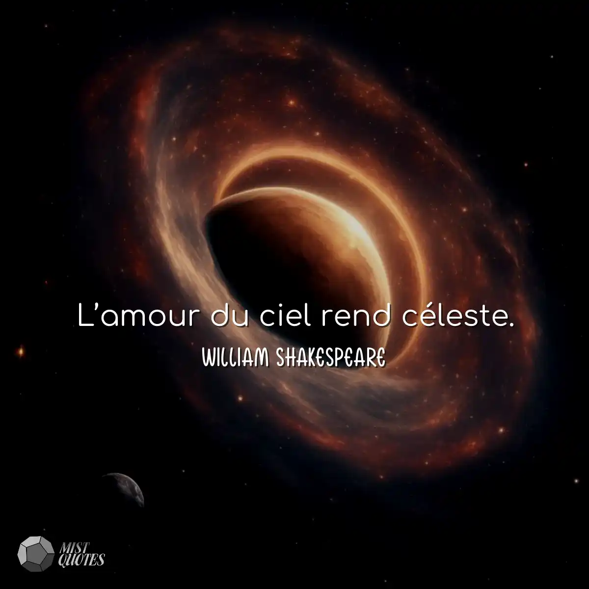 L’amour du ciel rend céleste.