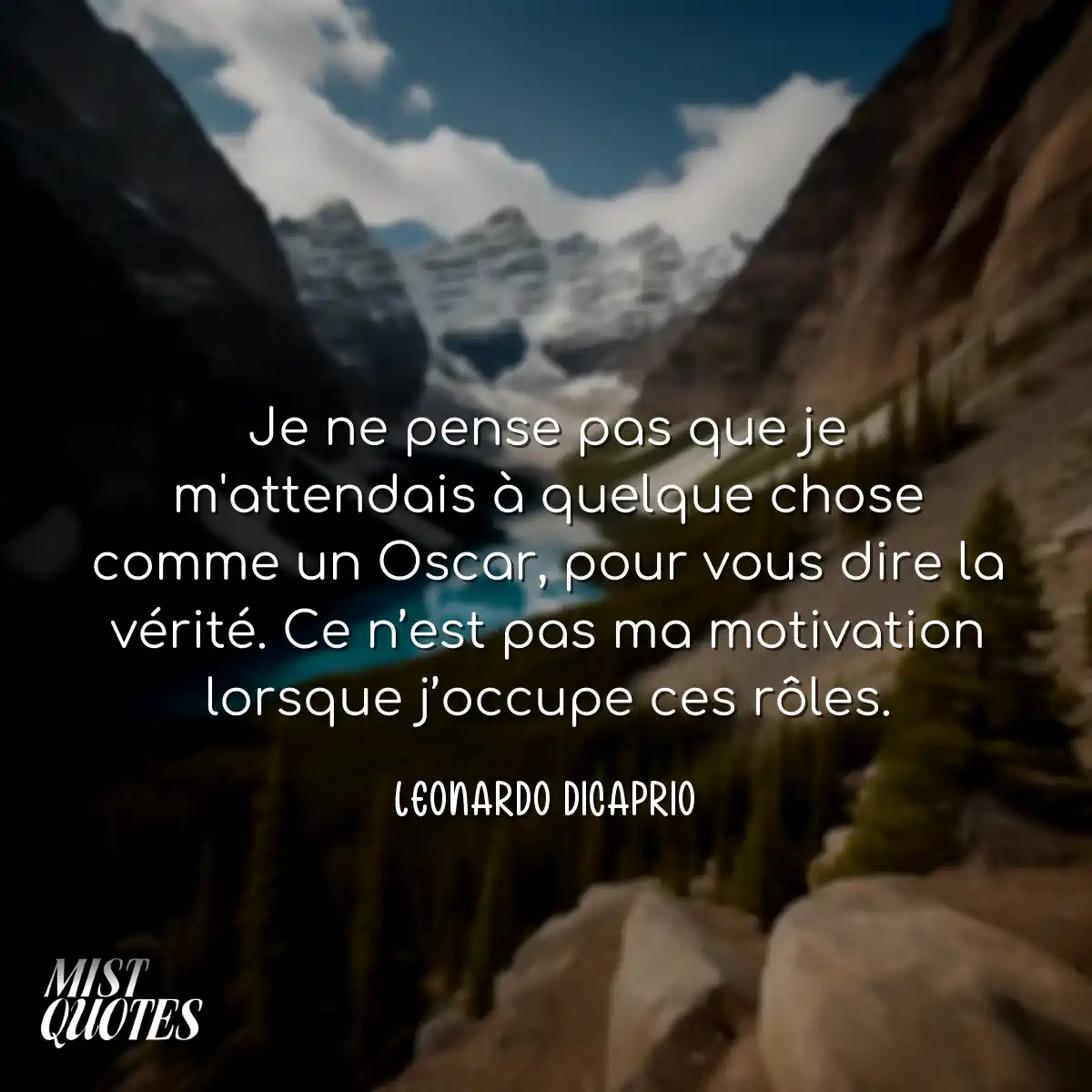 Je ne pense pas que je m'attendais à qu