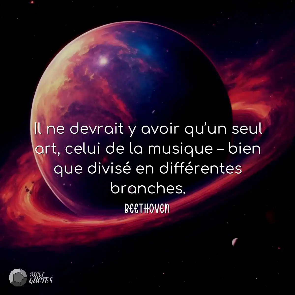 Il ne devrait y avoir qu’un seul art, 