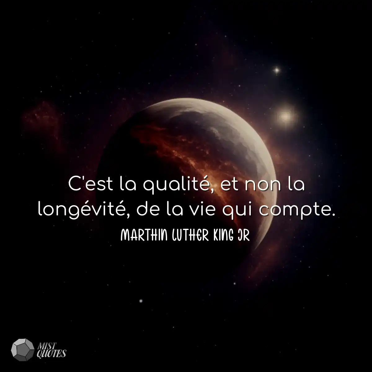 C'est la qualité, et non la longévité, de la vie q