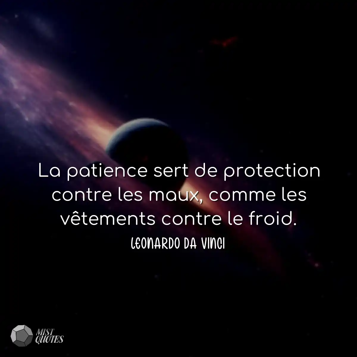 La patience sert de protection contre les maux, co